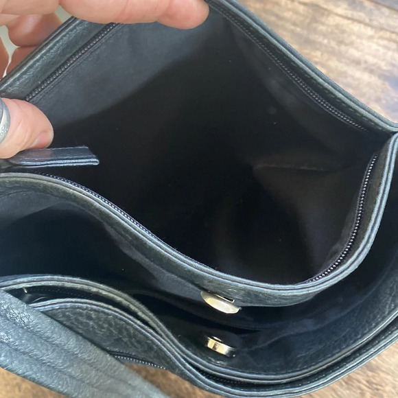 BEAUTIFUL TIGNANELLO BLACK Pebble LEATHER HANDBAG - Picture 9 of 13